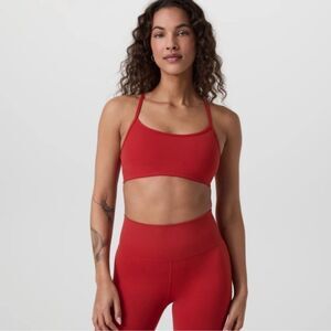Vuori AllTheFeels Sports Bra in Scarlet Red